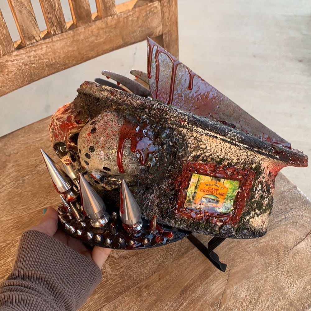 Freddy Krueger vs Jason hat one of a kind unisex plays 2 songs(freddy Krueger) - Picture 7 of 12